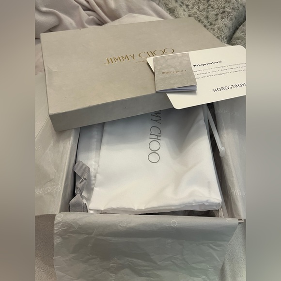 JIMMY CHOO NEW Retails $725 Tony Pump NEW IN BOX Animal Stiletto Suede Sz 38.5 - Picture 3 of 14